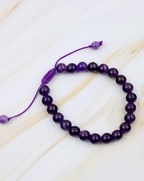 Amethyst Bracelet: Emotional Healing & Stress Relief 8mm