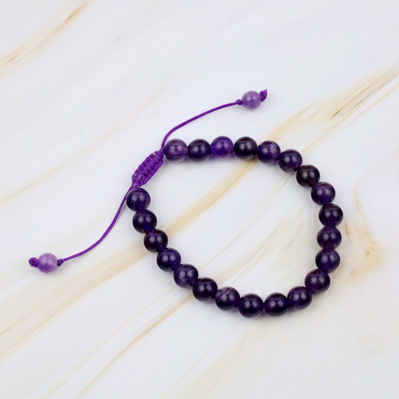 Amethyst Bracelet: Emotional Healing & Stress Relief 8mm