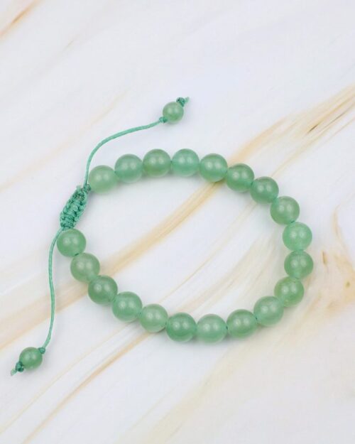 Macrame Green Aventurine Crystal Bracelet